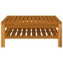 Set de muebles de jardín 9 pzas con cojín crema acacia maciza de vidaXL, Conjuntos de jardín - Ref: Foro24-3086945, Precio: 1...