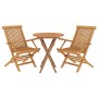 3-piece garden dining set solid teak wood by vidaXL, Garden sets - Ref: Foro24-3087187, Price: 231,74 €, Discount: %