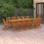 13-piece solid acacia wood dining set for garden by vidaXL, Garden sets - Ref: Foro24-3086991, Price: 960,99 €, Discount: %