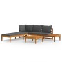 Garden furniture 3 pcs cushions dark gray acacia wood by vidaXL, Garden sets - Ref: Foro24-3087265, Price: 458,99 €, Discount: %