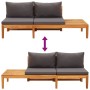 Garden furniture 3 pcs cushions dark gray acacia wood by vidaXL, Garden sets - Ref: Foro24-3087265, Price: 458,99 €, Discount: %