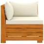 2-seater garden sofa with solid acacia wood cushions by vidaXL, Garden sets - Ref: Foro24-3087287, Price: 357,11 €, Discount: %