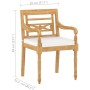 Garden dining set 7 pieces solid teak and cushions by vidaXL, Garden sets - Ref: Foro24-3087042, Price: 931,99 €, Discount: %