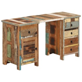 Desk with pedestal solid recycled wood 140x50x77 cm by vidaXL, Desks - Ref: Foro24-338208, Price: 499,99 €, Discount: %