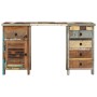 Desk with pedestal solid recycled wood 140x50x77 cm by vidaXL, Desks - Ref: Foro24-338208, Price: 499,83 €, Discount: %