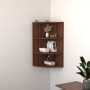 Corner wall shelf brown oak 30x31.5x60 cm by vidaXL, Shelves and shelves - Ref: Foro24-339542, Price: 43,06 €, Discount: %