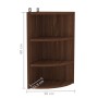 Corner wall shelf brown oak 30x31.5x60 cm by vidaXL, Shelves and shelves - Ref: Foro24-339542, Price: 43,06 €, Discount: %