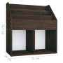 Children's magazine rack engineered wood smoked oak 71x30x78.5cm by vidaXL, Magazine racks - Ref: Foro24-339527, Price: 52,09...