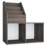 Revistero de niños madera ingeniería gris y Sonoma 71x30x78,5cm de vidaXL, Revisteros - Ref: Foro24-339519, Precio: 46,74 €, ...