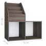 Revistero de niños madera ingeniería gris y Sonoma 71x30x78,5cm de vidaXL, Revisteros - Ref: Foro24-339519, Precio: 46,74 €, ...