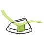 Steel and green textilene sun lounger by vidaXL, Loungers - Ref: Foro24-317594, Price: 72,78 €, Discount: %