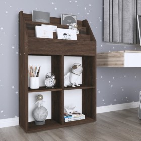 Revistero de niños madera ingeniería roble ahumado 71x30x114 cm de vidaXL, Revisteros - Ref: Foro24-339534, Precio: 72,78 €, ...