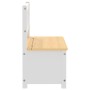 Kinder-Aufbewahrungsbank MDF weiß und beige 60x30x55 cm von vidaXL, Möbelsets für Babys und Kleinkinder - Ref: Foro24-10408, ...