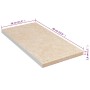 Beigefarbene Spanplatten-Küchenarbeitsplatte mit Marmorstruktur, 30 x 60 x 2,8 cm von vidaXL, Arbeitsplatten - Ref: Foro24-33...