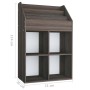 Revistero de niños madera ingeniería gris y Sonoma 71x30x114 cm de vidaXL, Revisteros - Ref: Foro24-339533, Precio: 84,77 €, ...