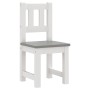 Children's table and chairs 4 pieces MDF white and gray by vidaXL, Baby and Toddler Furniture Sets - Ref: Foro24-10411, Price...