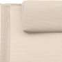 Sun lounger with cream-colored steel frame and textilene pillow. by vidaXL, Loungers - Ref: Foro24-317585, Price: 73,39 €, Di...