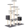 Cat scratching post with dark gray sisal posts 145 cm by vidaXL, Cat furniture - Ref: Foro24-171532, Price: 87,28 €, Discount: %