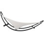 Rocking lounger with steel wheels and cream textilene fabric by vidaXL, Loungers - Ref: Foro24-317605, Price: 89,99 €, Discou...