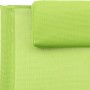 Lounger with steel pillow and green textilene by vidaXL, Loungers - Ref: Foro24-317586, Price: 72,99 €, Discount: %