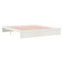 Estructura de cama madera maciza de pino blanco 180x200 cm de vidaXL, Camas y somieres - Ref: Foro24-833248, Precio: 207,72 €...