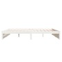 Estructura de cama madera maciza de pino blanco 180x200 cm de vidaXL, Camas y somieres - Ref: Foro24-833248, Precio: 207,72 €...