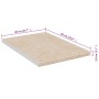 Beigefarbene Spanplatten-Küchenarbeitsplatte mit Marmorstruktur, 40 x 60 x 2,8 cm von vidaXL, Arbeitsplatten - Ref: Foro24-33...