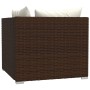 2-seater sofa with brown synthetic rattan cushions by vidaXL, Garden sets - Ref: Foro24-317498, Price: 166,67 €, Discount: %