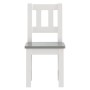 Children's table and chairs set, 3 pieces, white and gray MDF by vidaXL, Baby and Toddler Furniture Sets - Ref: Foro24-10409,...