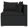 2-seater sofa with black synthetic rattan cushions by vidaXL, Garden sets - Ref: Foro24-317520, Price: 178,57 €, Discount: %