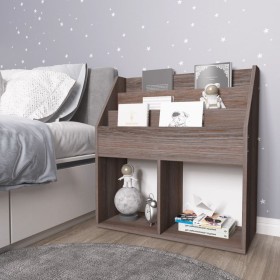 Revistero de niños madera ingeniería gris y Sonoma 71x30x78,5cm de vidaXL, Revisteros - Ref: Foro24-339526, Precio: 52,02 €, ...