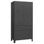 Industrial anthracite gray metal cabinet 90x50x180 cm by vidaXL, Wardrobes - Ref: Foro24-339615, Price: 424,38 €, Discount: %