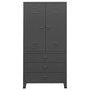 Industrial anthracite gray metal cabinet 90x50x180 cm by vidaXL, Wardrobes - Ref: Foro24-339615, Price: 424,38 €, Discount: %