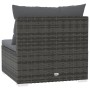 3-seater garden sofa with gray synthetic rattan cushions by vidaXL, Garden sets - Ref: Foro24-317517, Price: 450,07 €, Discou...