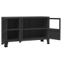 Industrial black metal and glass sideboard 105x35x62 cm by vidaXL, Sideboards - Ref: Foro24-339608, Price: 102,99 €, Discount: %