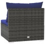 4-seater garden sofa with gray synthetic rattan cushions by vidaXL, Garden sets - Ref: Foro24-317574, Price: 312,91 €, Discou...