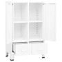 Armario industrial acero blanco 67x35x107 cm de vidaXL, Armarios roperos - Ref: Foro24-339611, Precio: 165,76 €, Descuento: %