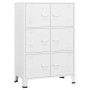 White metal industrial storage trunk 75x40x115 cm by vidaXL, Storage trunks - Ref: Foro24-339629, Price: 158,82 €, Discount: %