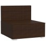 4-seater garden sofa with brown synthetic rattan cushions by vidaXL, Garden sets - Ref: Foro24-317552, Price: 435,47 €, Disco...