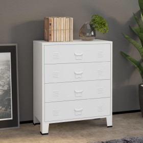 White metal industrial drawer unit 78x40x93 cm by vidaXL, Drawers - Ref: Foro24-339616, Price: 198,00 €, Discount: %