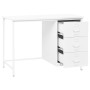 Industrial desk with white steel drawers 105x52x75 cm by vidaXL, Desks - Ref: Foro24-339635, Price: 118,25 €, Discount: %