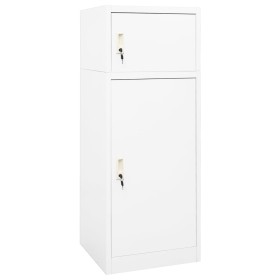 Sattelschrank aus weißem Stahl 53x53x140 cm von vidaXL, Sattelständer - Ref: Foro24-339599, Preis: 210,99 €, Rabatt: %