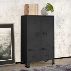 Industrial wardrobe in anthracite gray steel, 67x35x107 cm. by vidaXL, Wardrobes - Ref: Foro24-339612, Price: 182,70 €, Disco...