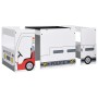 Kindertisch und Stühle 3-teilig MDF-Polizeiauto-Design von vidaXL, Möbelsets für Babys und Kleinkinder - Ref: Foro24-10405, P...