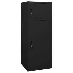 Saddle cabinet black steel 53x53x140 cm by vidaXL, Saddle stands - Ref: Foro24-339601, Price: 220,01 €, Discount: %