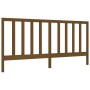 Honey brown solid wood bed frame and headboard 200x200 cm by vidaXL, Beds and slatted bases - Ref: Foro24-3193814, Price: 170...