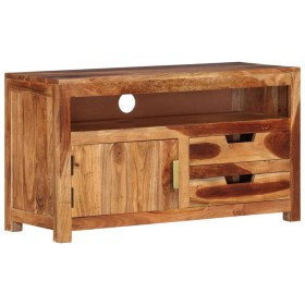 Solid acacia wood TV cabinet 90x34.5x50 cm by vidaXL, TV Furniture - Ref: Foro24-339507, Price: 182,99 €, Discount: %