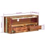 Solid recycled wood TV stand 88x30x40 cm by vidaXL, TV Furniture - Ref: Foro24-339514, Price: 139,21 €, Discount: %