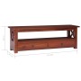 Mueble de TV madera maciza de caoba marrón 115x30x40 cm de vidaXL, Muebles TV - Ref: Foro24-337080, Precio: 177,71 €, Descuen...