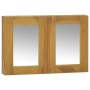 Solid teak wood furniture with mirror 60x10x40 cm by vidaXL, Lockers and storage cabinets - Ref: Foro24-338242, Price: 80,59 ...